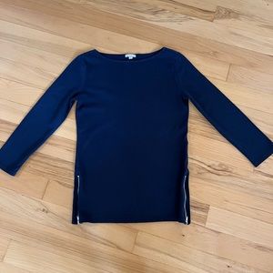 Navy long sleeve shirt by GAP.